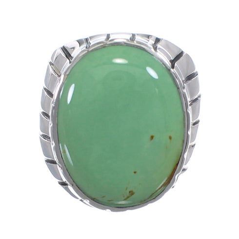 Southwest Turquoise Sterling Silver Ring Size 11-3/4 AX55392
